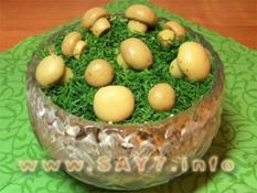 Салат Грибная полянка