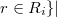 r \in R_i\}|