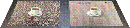 �������� ��������� (placemat) �� ����� ������ c �����������
