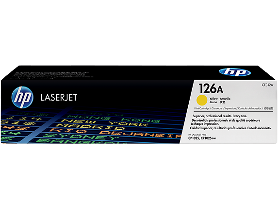 Оригинальный лазерный картридж HP 126A LaserJet, желтый