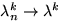 $\lambda_n^k\to\lambda^k$