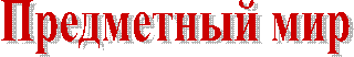 Предметный мир