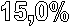 15,0%