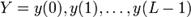Y=y(0), y(1),\dots,y(L-1)