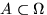 $A\subset\mathbf\Omega$