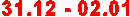 31.12 - 02.01