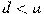 d<a