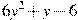 6y^2 +y-6