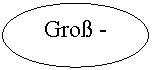 Овал: Groß -