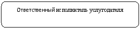 Скругленный прямоугольник: Ответственный исполнитель услугодателя