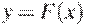 y=F(x)