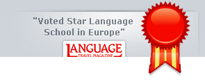 "Voted Star Language School in Europe" Award Banner