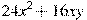24x^2+16xy