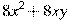 8x^2+8xy