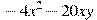 -4x^2-20xy