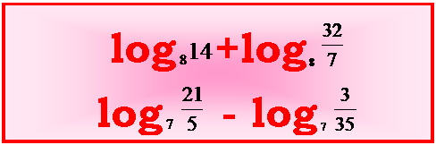 Подпись: log +log
log - log