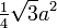 \tfrac14\sqrt{3}a^2\,\!