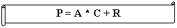 �������������� ������: P = A * C + R