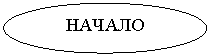 Овал: НАЧАЛО