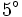 5^\circ\,\!