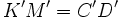K'M'=C'D'\,\!