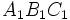 A_1B_1C_1\,\!