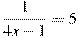 \frac{1}{4x-1}=5