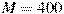 M = 400