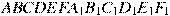 ABCDEFA_1B_1C_1D_1E_1F_1