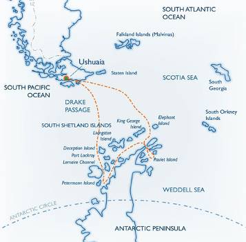 Classic Antarctic map