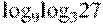 {{\log }_{9}}{{\log }_{3}}27