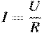 I = \frac{U}{R}