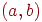 \left(a,b\right)
