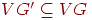 {VG'\subseteq VG}