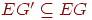 {EG'\subseteq EG}