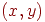 \left(x,y\right)