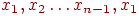 x_{1}, x_{2}\ldots x_{n-1},x_{1}