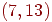 (7, 13)