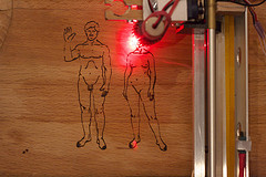 Woodburning the Pionner plaque