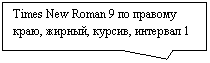 ������������� �������: Times New Roman 9 �� ������� ����, ������, ������, �������� 1