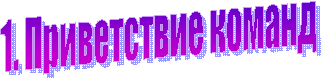 1. Приветствие команд
