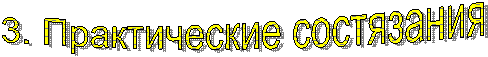 3. Практические состязания