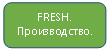 Скругленный прямоугольник: FRESH. Производство.