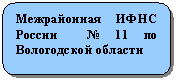 Скругленный прямоугольник: Межрайонная № 11 по Вологодской области