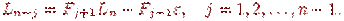 L_{n-j} = F_{j+1} L_n - F_{j-1} \varepsilon, \quad j=1,2,\ldots, n-1.