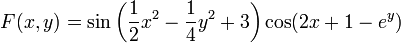 F(x,y)=\sin\left(\frac{1}{2}