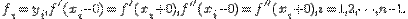 f_i=y_i,



f'(x_i-0)=f'(x_i+0),



f''(x_i-0)=f''(x_i+0), i=1, 2, \cdots, n-1.