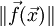 \|\vec{f}(\vec{x})\|