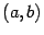 $ {(a,b)}$