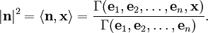 |\mathbf{n}|^2